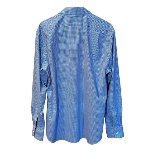J.Crew‎ Flex Wrinkle-Free Blue Gingham Dress Shirt XL (17-17½) - Picture 8 of 8